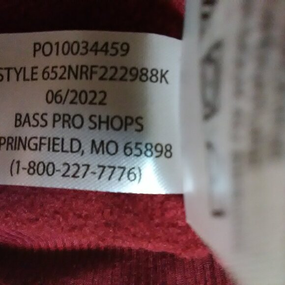 Natural Reflections pullover "fleece" maroon color XL - NWT new - Picture 7 of 14